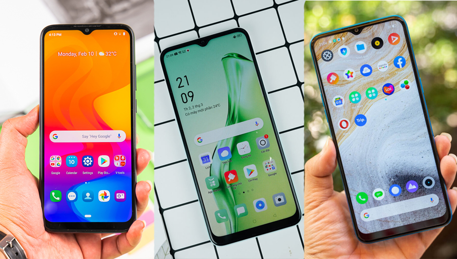 Top 3 smartphone giá rẻ vừa ra mắt, Vsmart chiếm nhiều ưu thế nhưng OPPO vẫn có ngoại hình đẹp nhất