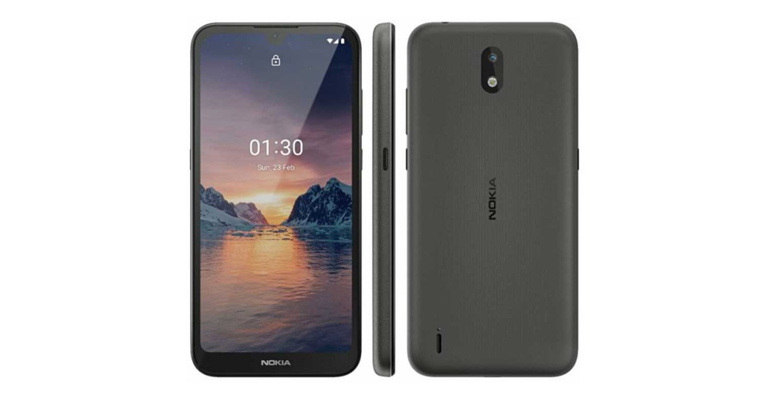 Nokia 1.3 “giá rẻ” lộ ảnh render, xác nhận có màn hình giọt nước, camera đơn ở phía sau