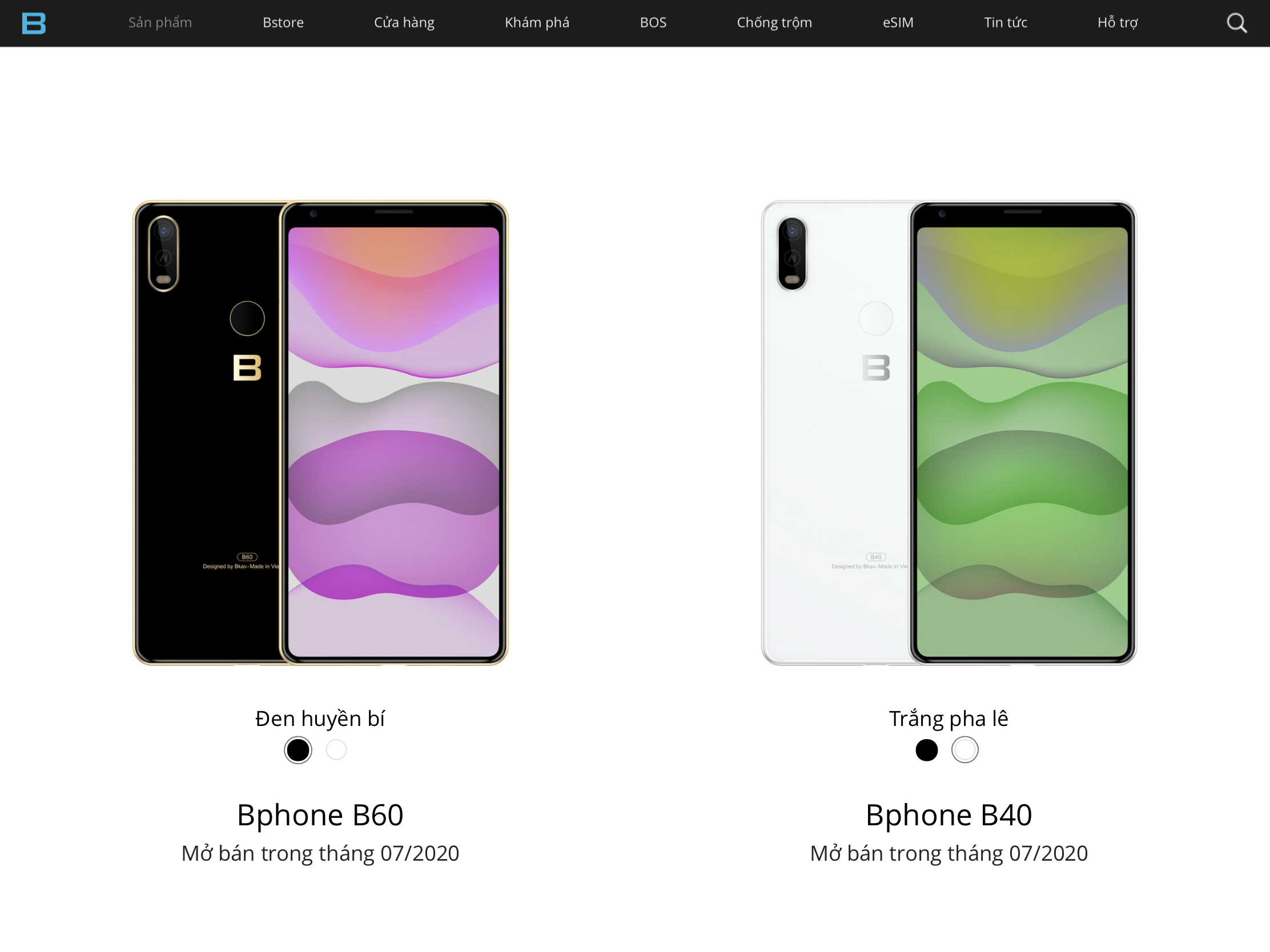 BKAV lùi ngày bán chính thức Bphone B40 và B60 sang tháng 7