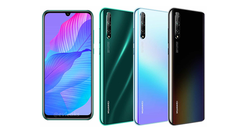 Huawei P Smart S lộ ảnh render chính thức, xác nhận có màn hình giọt nước, 3 camera sau