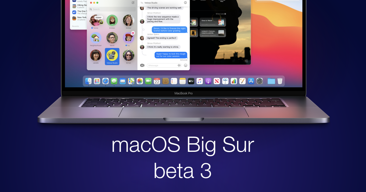 Apple phát hành bản cập nhật macOS Big Sur beta 3 cho các nhà phát triển, chủ yếu sửa lỗi và cải thiện hiệu năng