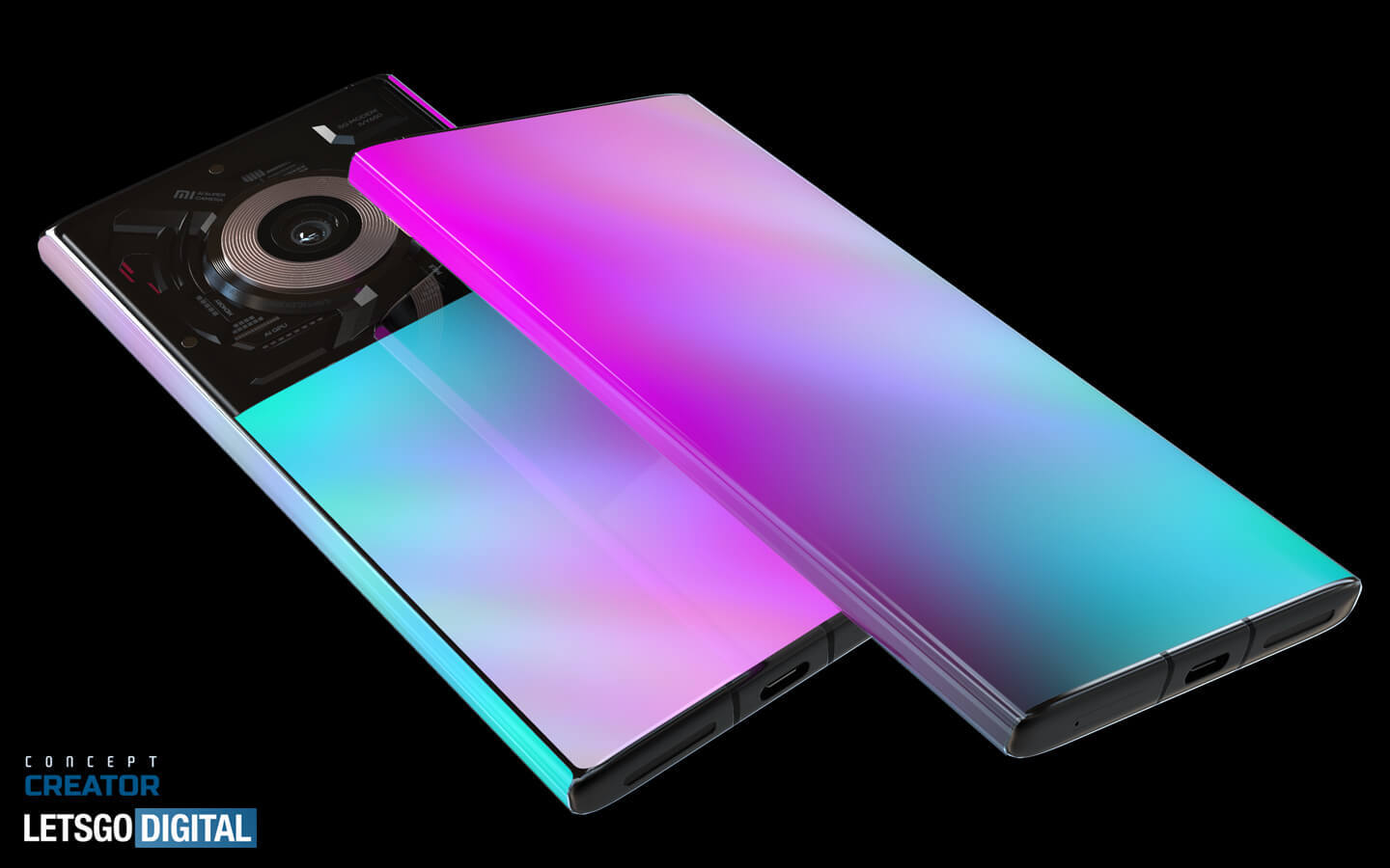Concept Xiaomi Mi MIX Alpha 2 siêu đẹp với màn hình bao quanh thân máy, camera zoom quang học