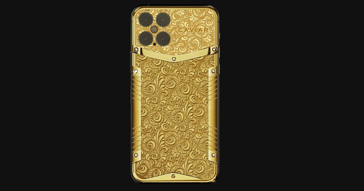 Chưa ra mắt, iPhone 12 Pro đã có bản độ với mặt lưng làm bằng vàng nguyên khối và nạm kim cương, giá hơn 500 triệu đồng