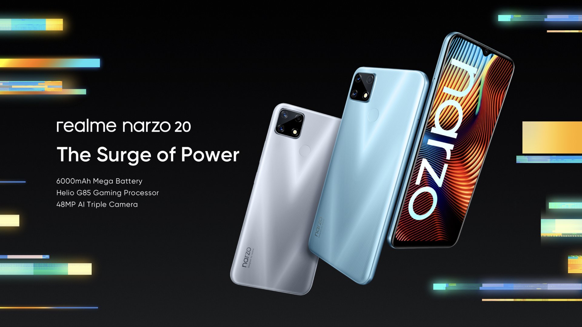 Realme Narzo 20, Narzo 20 Pro, Narzo 20A chính thức ra mắt, giá chỉ từ 2.7 triệu đồng