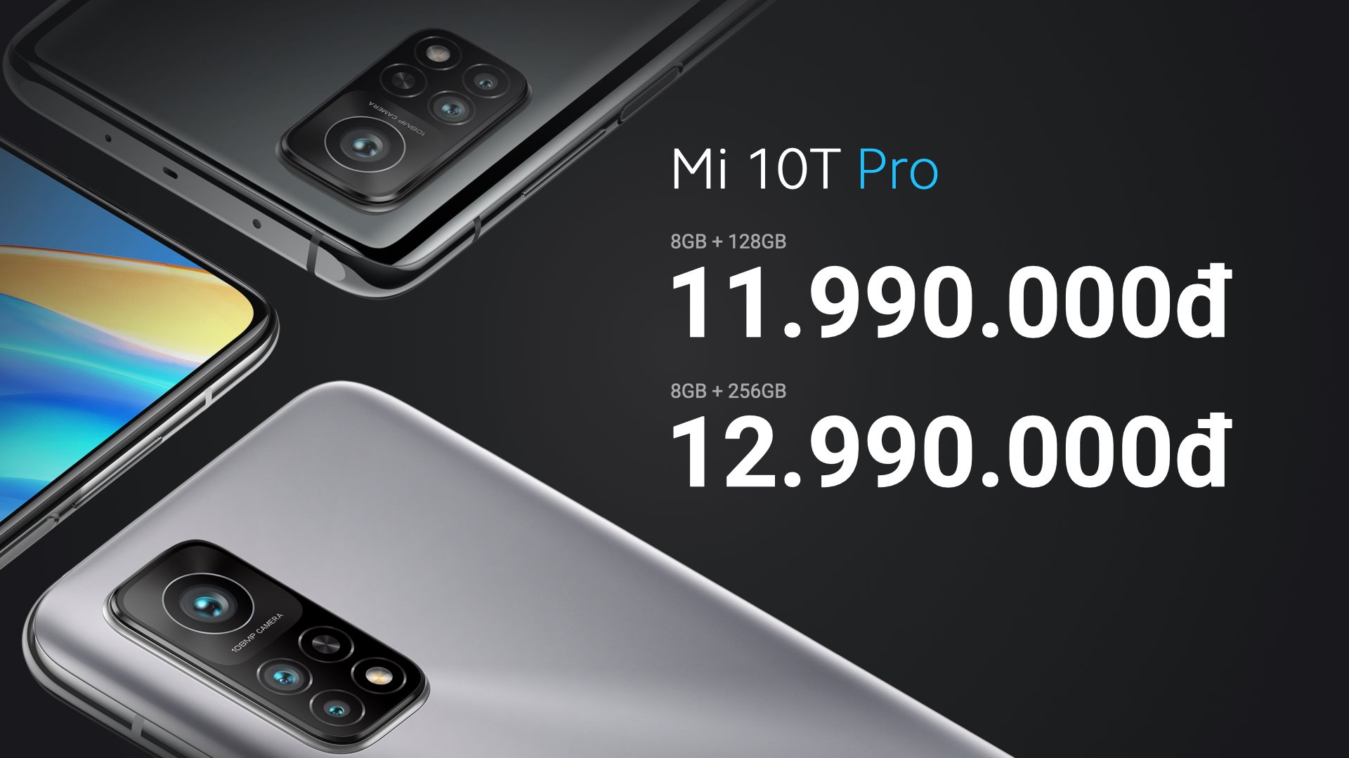 Xiaomi ra mắt Mi 10T Pro 5G tại VN: Màn hình 144Hz, Snapdragon 865, camera 108MP, giá từ 11.9 triệu đồng