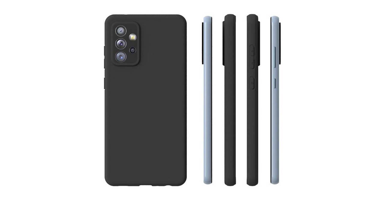 Thiết kế Galaxy A72 5G lộ diện rõ nét qua ảnh ốp lưng, xác nhận có 4 camera sau