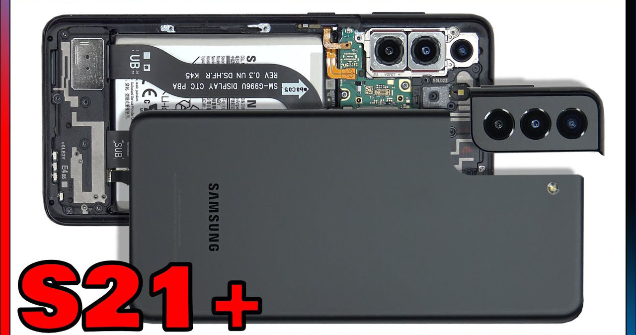 Đây là cái nhìn đầu tiên về các linh kiện bên trong Samsung Galaxy S21+, mức độ dễ sửa 7/10