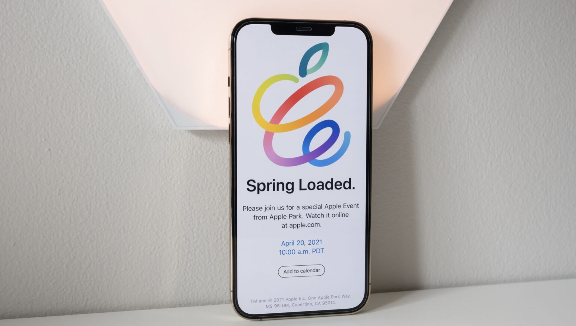 Mời tải xuống hình nền sự kiện Spring Loaded vào ngày 20/4 của Apple cho iPhone, iPad và Mac