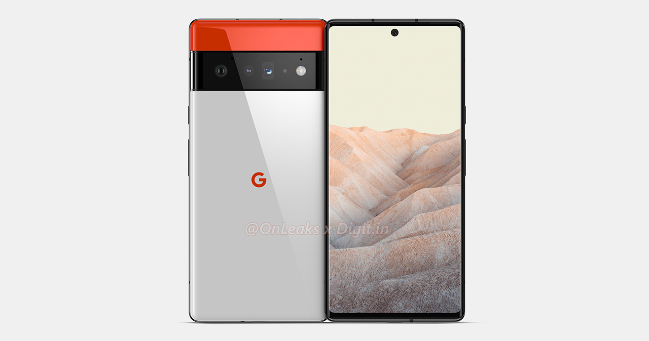 Google Pixel 6 Pro lộ ảnh render sắc nét với màn hình cong tràn cạnh, ống kính tiềm vọng