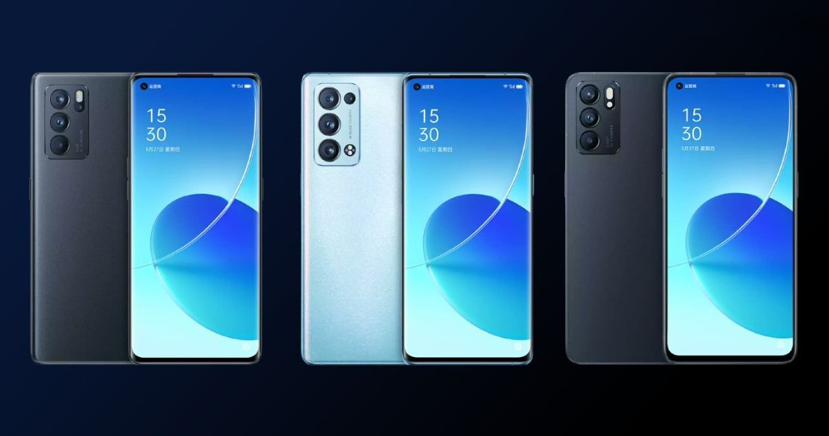 OPPO Reno6, Reno6 Pro và Reno6 Pro+ lộ ảnh render chính thức trước khi ra mắt