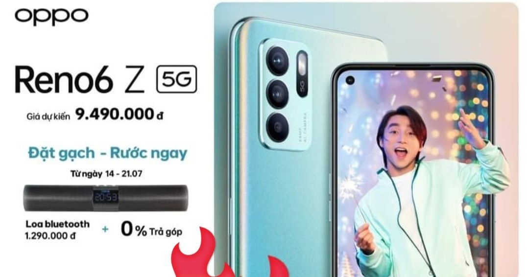 OPPO Reno6 Z 5G lộ giá bán hấp dẫn trước khi ra mắt, chỉ 9.49 triệu đồng