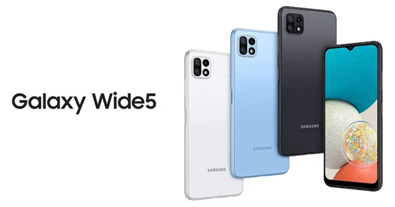Galaxy Wide5 âm thầm ra mắt với pin 5,000 mAh, camera 64MP và chip Dimensity 700, giá 8.76 triệu đồng