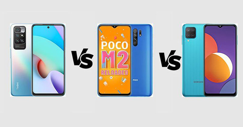 So sánh Redmi 10 với POCO M2 Reloaded và Samsung Galaxy M12: Smartphone giá rẻ nào đáng mua hơn?