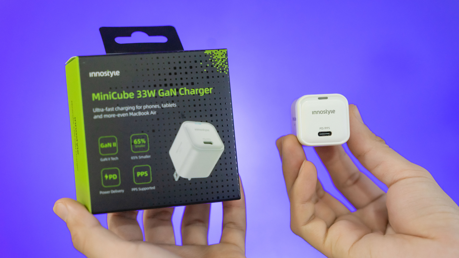 Trên tay củ sạc Innostyle MiniCube 33W GaN: Thiết kế "siêu" nhỏ gọn, hỗ trợ sạc nhanh tương thích nhiều dòng máy, giá chưa tới 600 ngàn