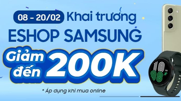 Khai trương E-Shop Samsung: Chuyên trang Samsung của CellphoneS, giảm thêm đến 5% khi mua sản phẩm
