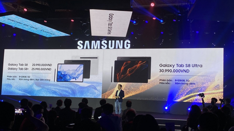 Samsung chính thức giới thiệu Galaxy Tab S8 series tại Việt Nam: Phần cứng cao cấp, giá từ 20.99 triệu đồng