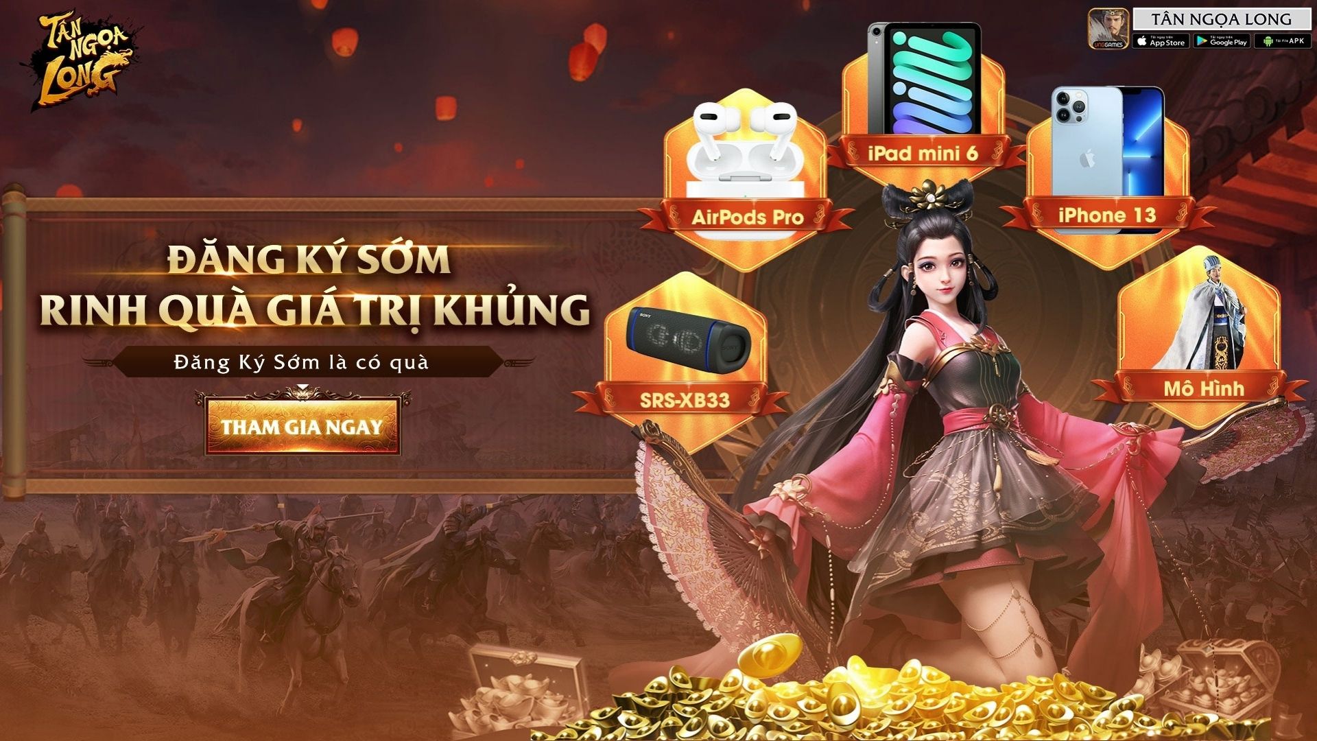 Vui cùng Tân Ngọa Long rinh ngay về tay iPhone 13 Pro Max cực hấp dẫn