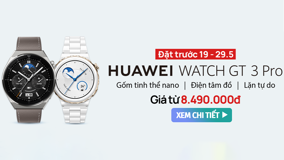 CellphoneS mở đặt hàng Huawei Watch GT3 Pro 46mm, nhanh tay đặt ngay để nhận quà khủng!!!