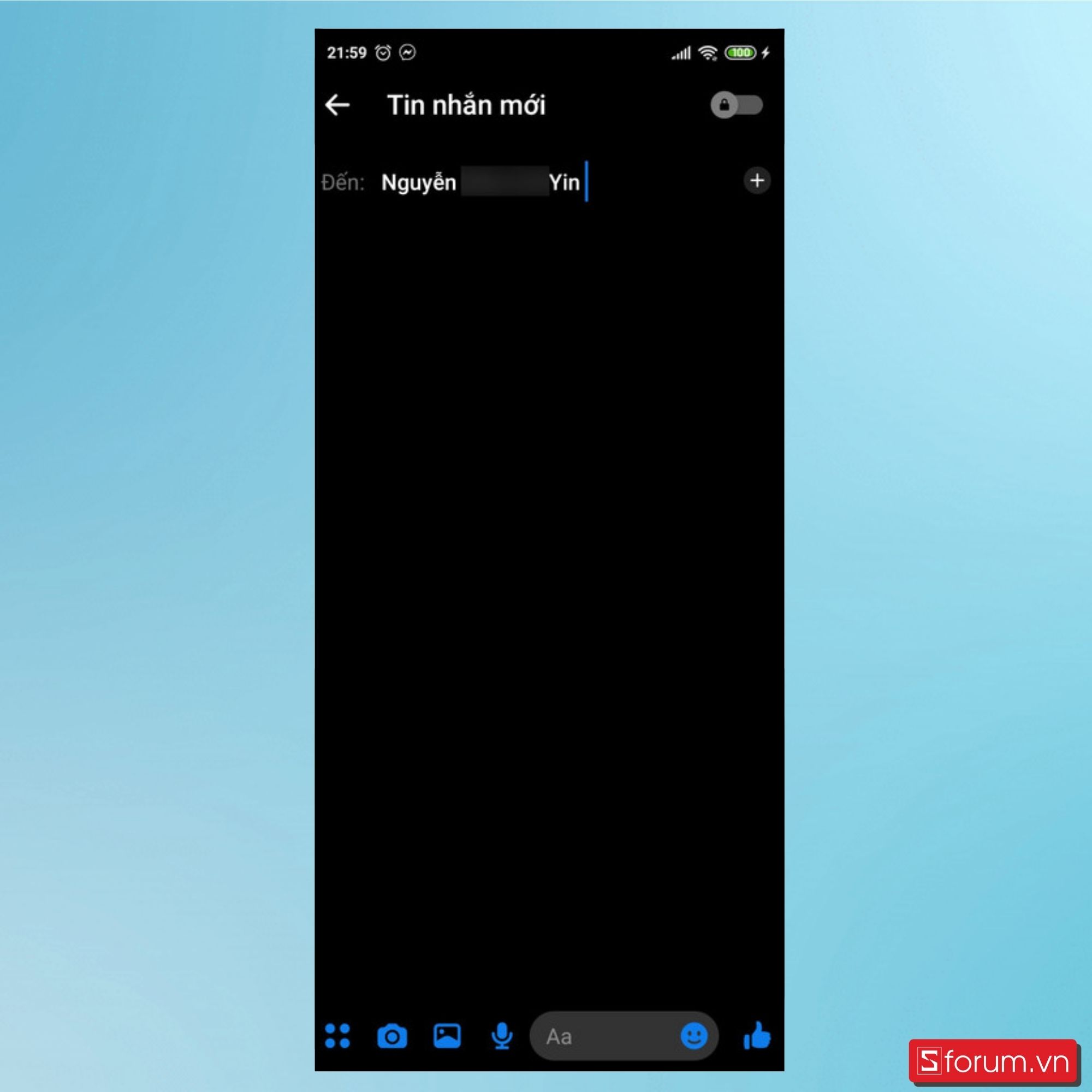 Cách tạo nhóm trên Messenger đối với điện thoại - Bước 2