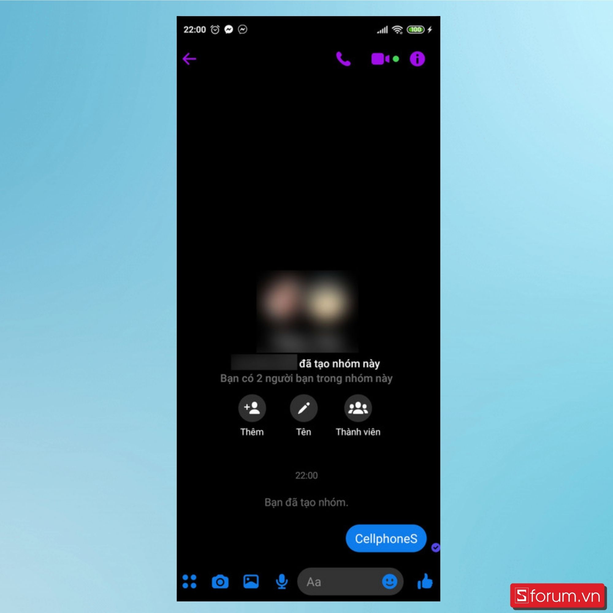 Cách tạo nhóm trên Messenger đối với điện thoại - Bước 3