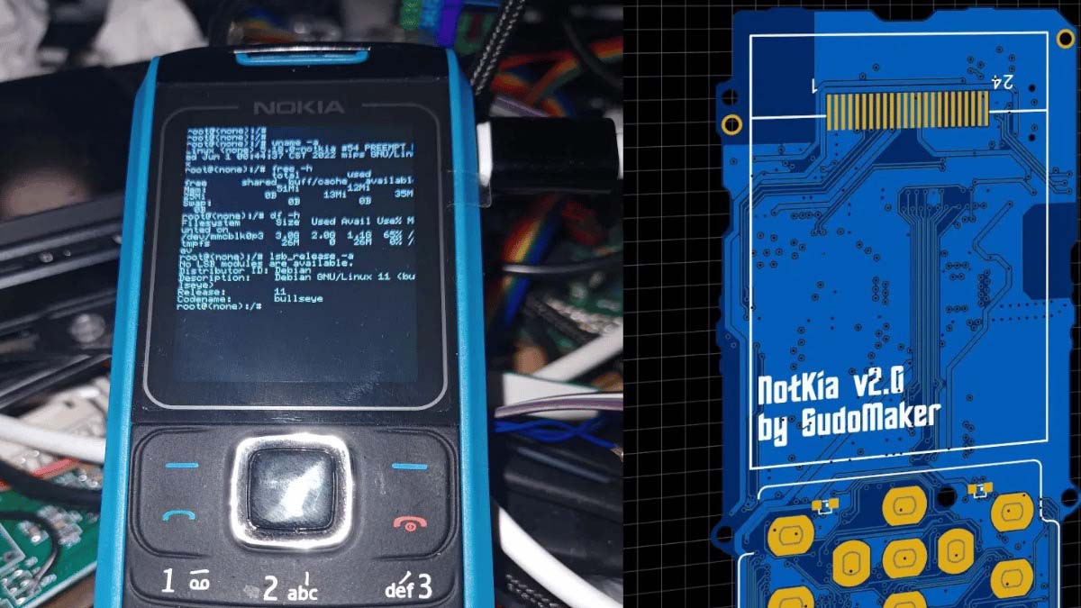 "Pháp sư" Trung Hoa độ Nokia 1680 "cục gạch" thành mini PC chạy Linux, camera xịn hơn cả iPhone