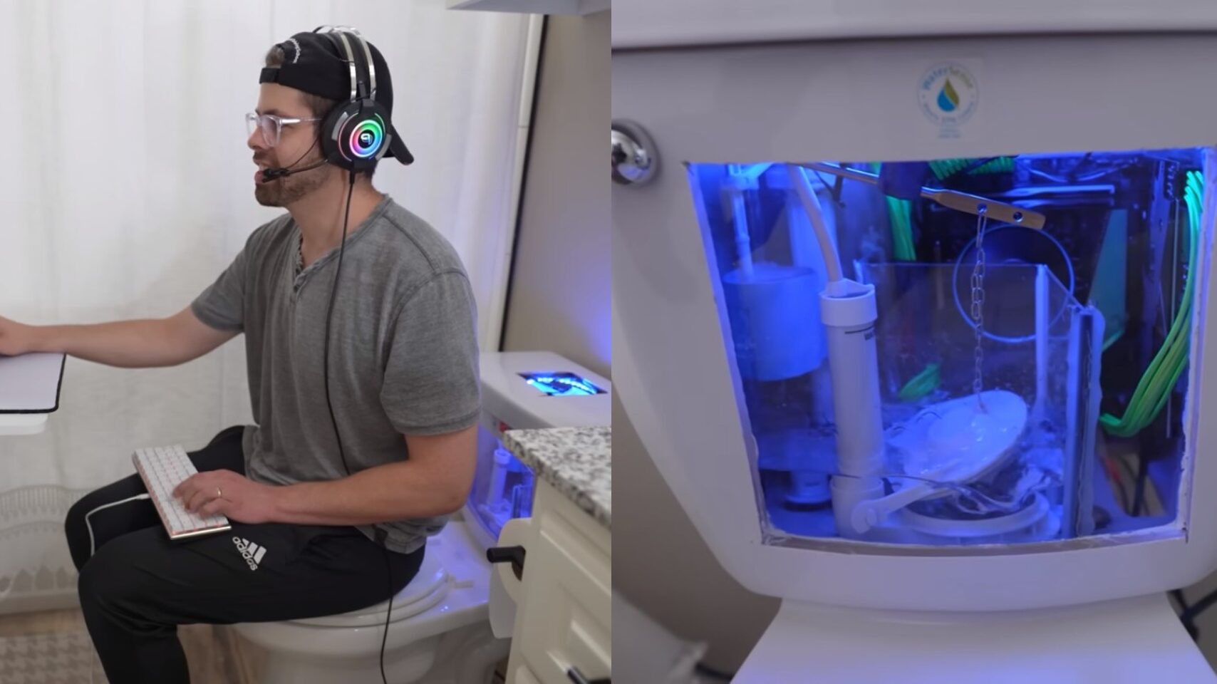 YouTuber độ luôn PC gắn RTX 3060 vào bồn cầu để vừa "đi nặng" vừa chiến game