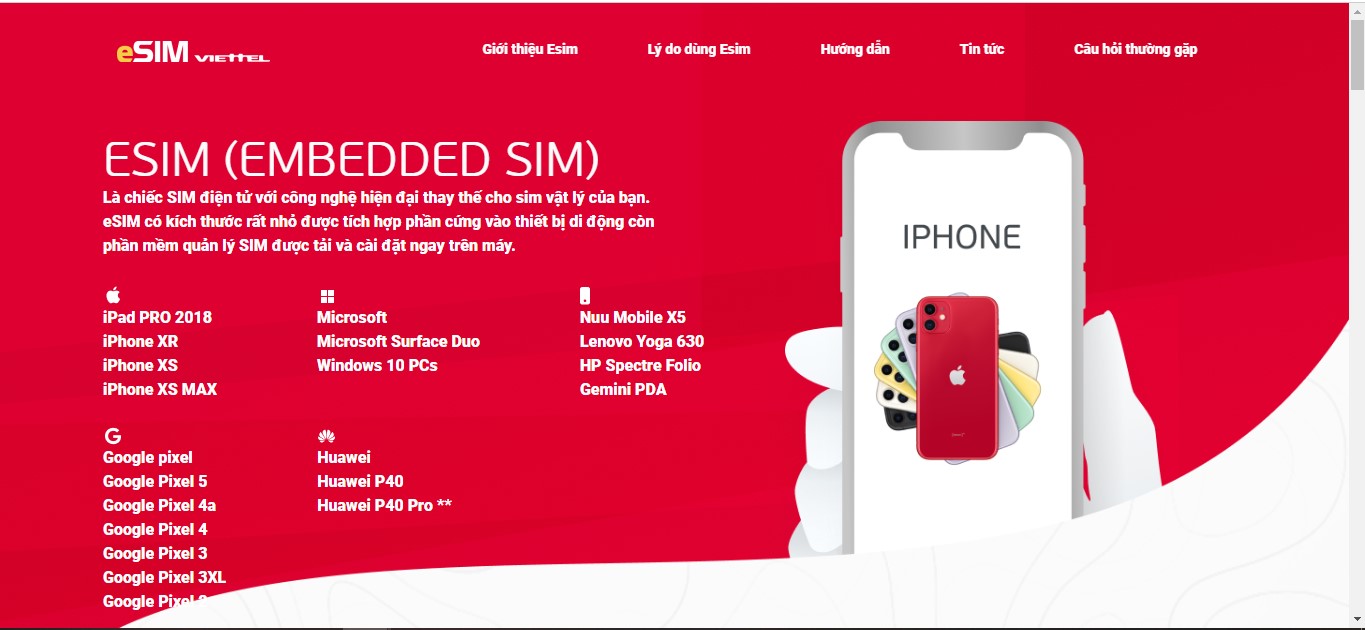 Điều kiện để đăng ký eSIM Viettel