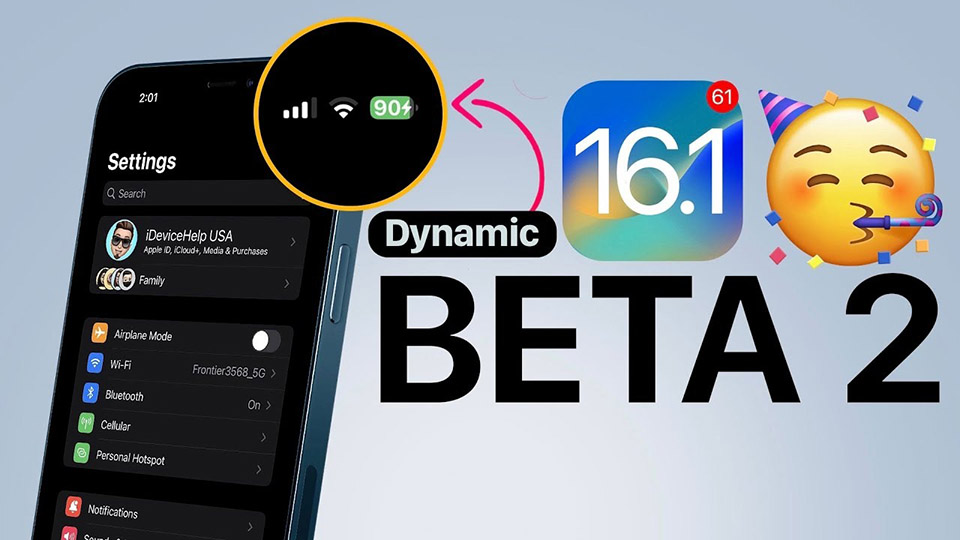 Tất tần tật mọi thay đổi, tính năng mới có trong iOS 16.1 beta 2 Tất tần tật mọi thay đổi, tính năng mới có trong iOS 16.1 beta 2