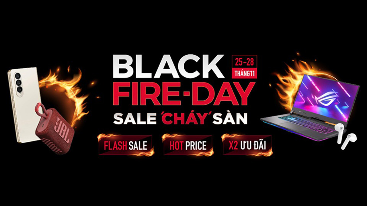 Đừng quên Black Friday 2022 còn có khung giờ Flash Sale với số lượng có hạn, ưu đãi lên tới 90%!