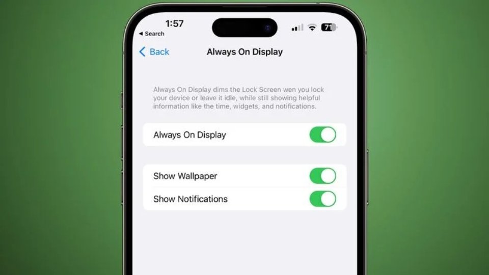 iOS 16.2 beta 3 sẽ cho phép bạn tắt hình nền và thông báo trên màn hình Always On