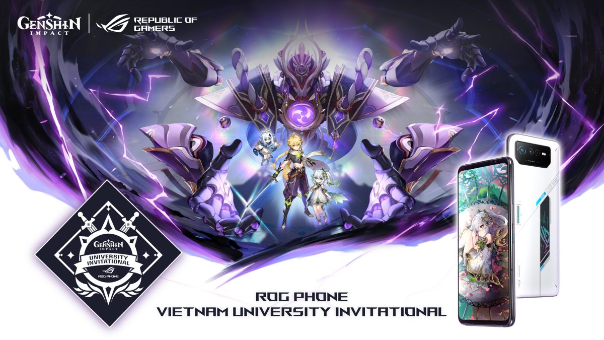 ASUS Republic of Gamers công bố giải đấu Genshin Impact mang tên ROG Phone Vietnam University Invitational