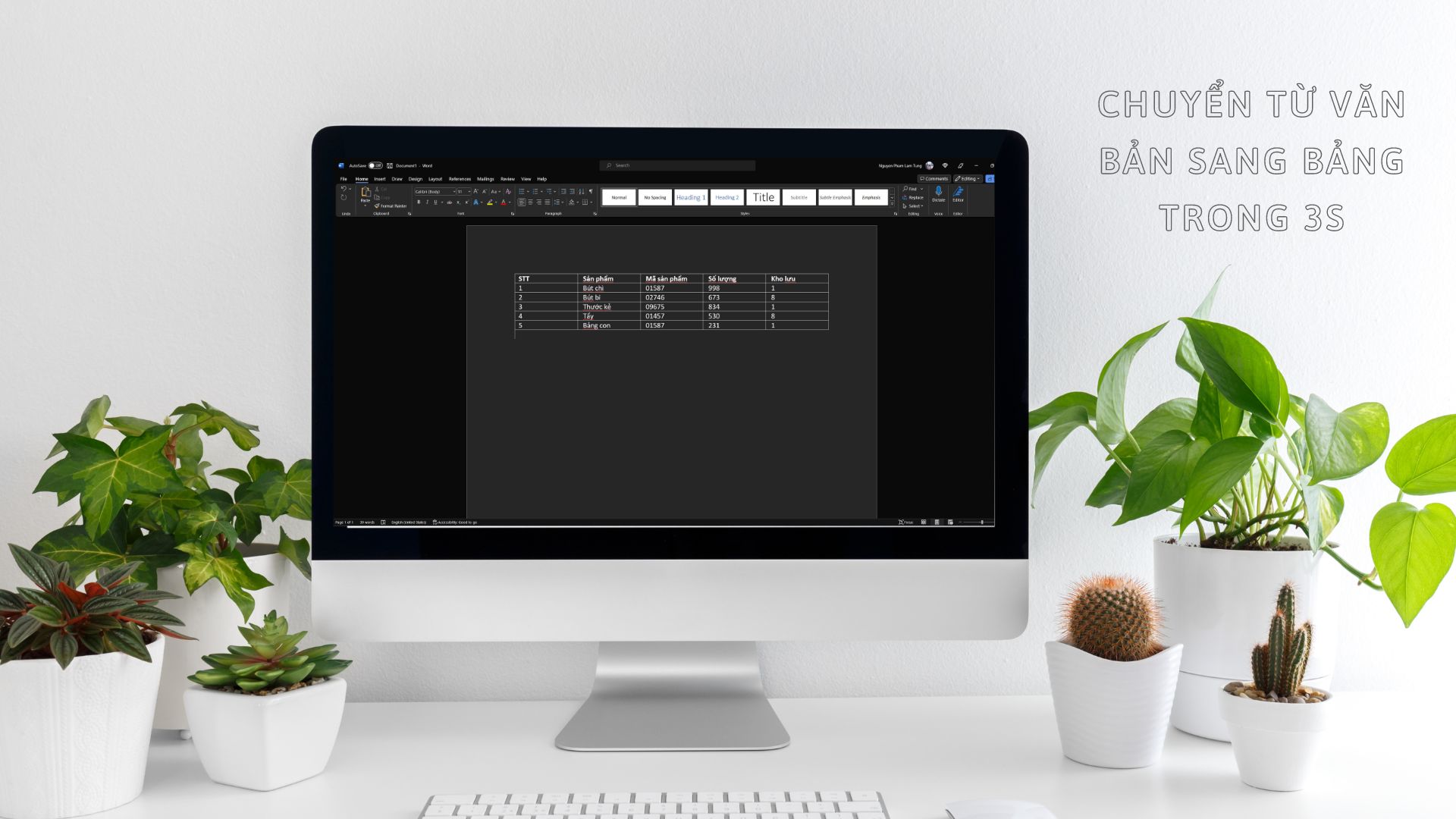 Bật mí cách chuyển từ văn bản sang bảng trong 3s ngay trong Word