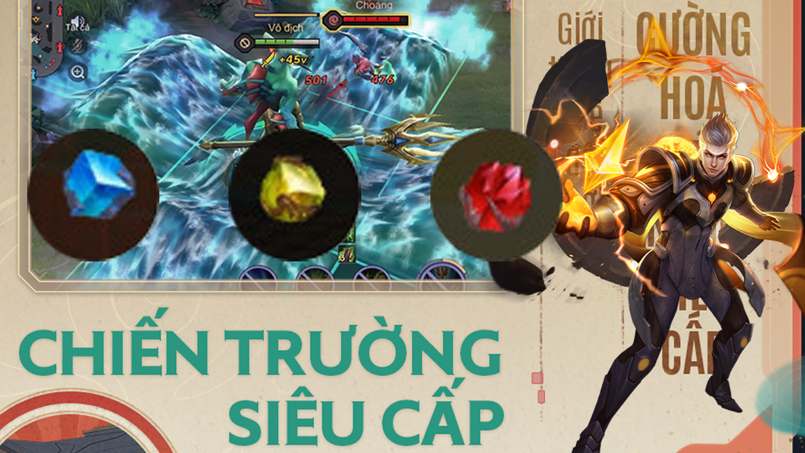 Liên Quân Mobile ra mắt thêm 3 trang bị khủng cho Chiến Trường Siêu Cấp