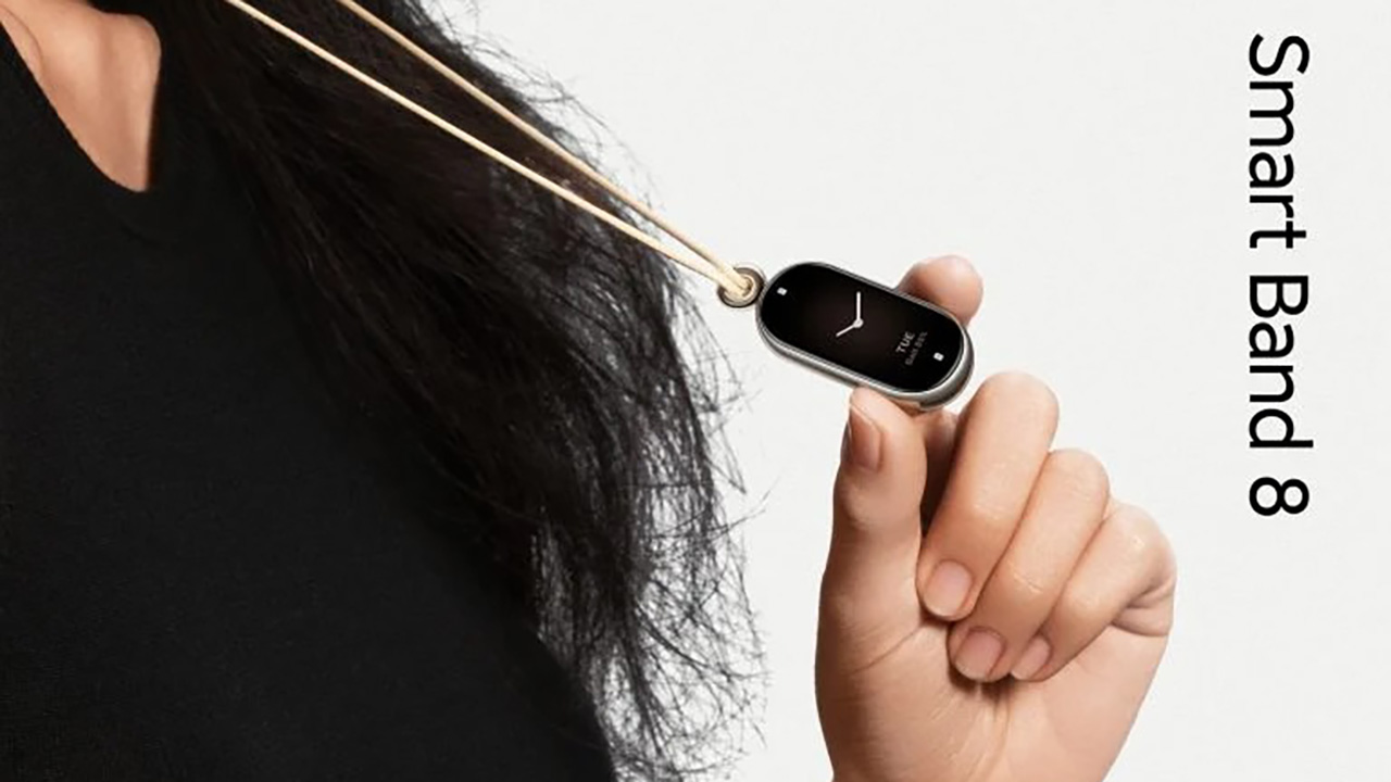 Xiaomi Band 8 có thể đeo được như một chiếc vòng cổ, ra mắt ngày 18/4
