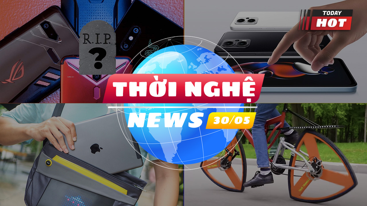 #Thời nghệ 30/5: Độc lạ xe đạp với thiết kế bánh hình tam giác, Redmi Note 12T Pro ra mắt