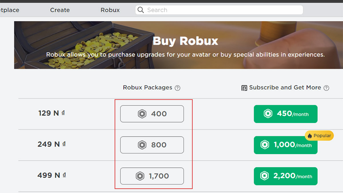 Nabung Robux 4 cách nạp Robux trong Roblox trên điện thoại chiết khấu cao