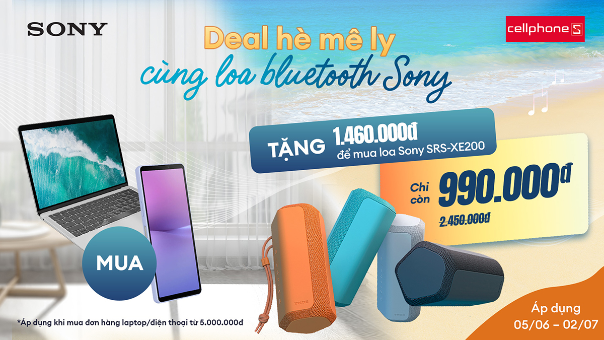 Deal hè mê ly cùng loa bluetooth Sony Deal hè mê ly cùng loa bluetooth Sony