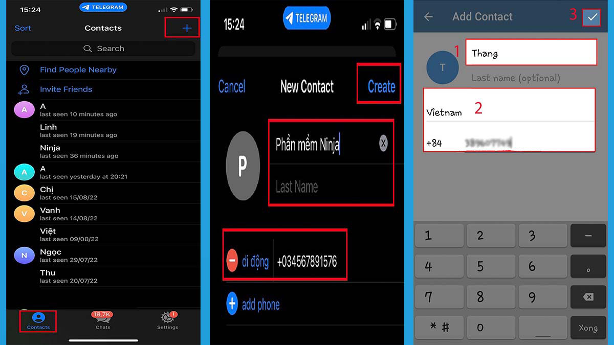 Cách kết bạn trên Telegram bằng số điện thoại
