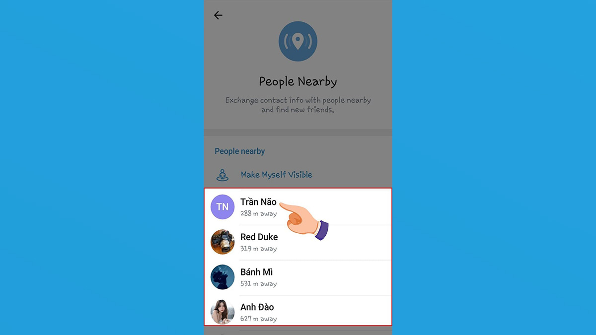 Cách tìm kiếm kết bạn trên Telegram bước 5