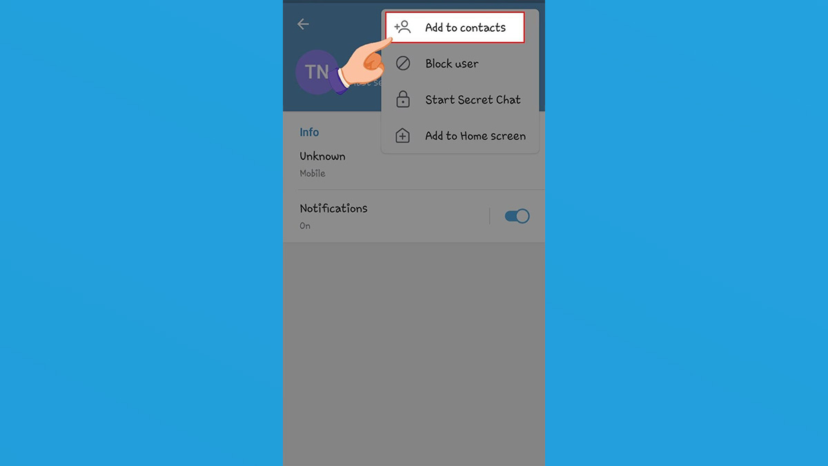 Cách tìm kiếm kết bạn trên Telegram bước 7