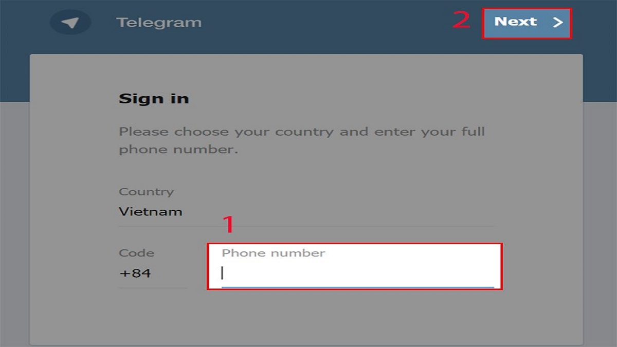 Cách kết bạn trên Telegram bằng số điện thoại trên máy tính bước 1