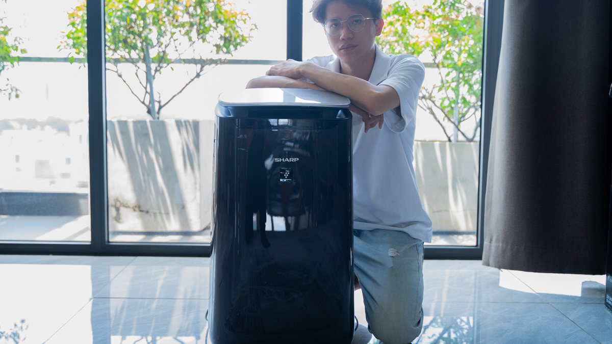 Trên tay máy lọc không khí Sharp FP-J80EV-H: Công nghệ tạo ion độc đáo, 3 bộ lọc riêng biệt, giá 6.99 triệu