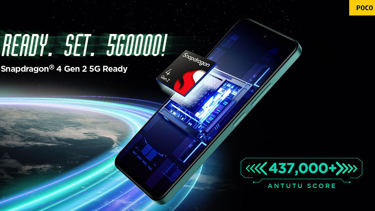 POCO M6 Pro 5G sẽ được trang bị bộ vi xử lý Snapdragon 4 Gen 2