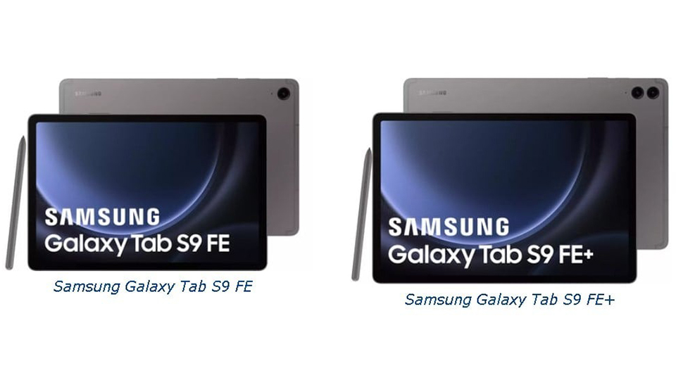 Thiết kế Galaxy Tab S9 FE và Tab S9 FE Plus lộ diện rõ nét trong ảnh báo chí