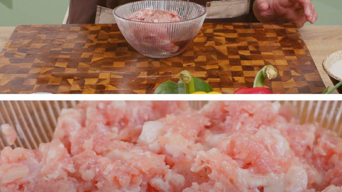 Cách làm đậu sốt cà chua thịt băm bước 2