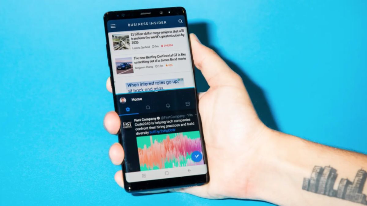 Cách chia điện thoại thành 2 màn hình dành cho Samsung siêu tiện lợi, thử ngay!