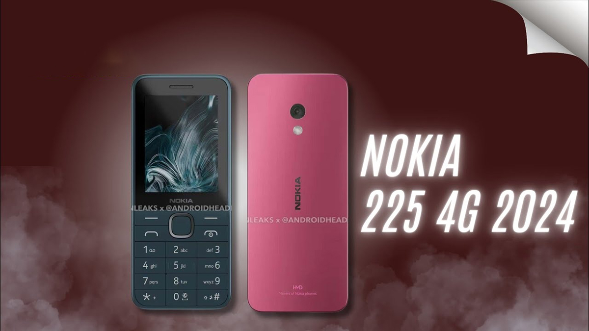 Nokia 225 4G (2024) lộ ảnh render với thiết kế phẳng hơn, sử dụng cổng USB-C hiện đại