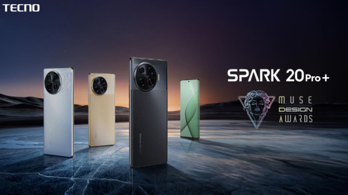 Tecno Spark 20 Pro Plus thắng lớn tại giải thưởng MUSE Design Awards 2024