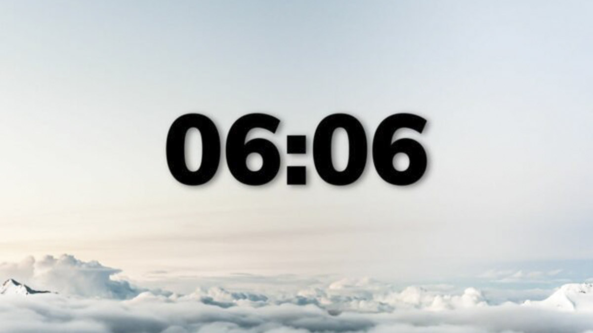 Giờ trùng phút tại 06:06