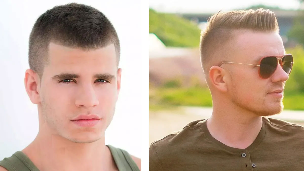 tóc lính thủy đánh bộ mặt tròn